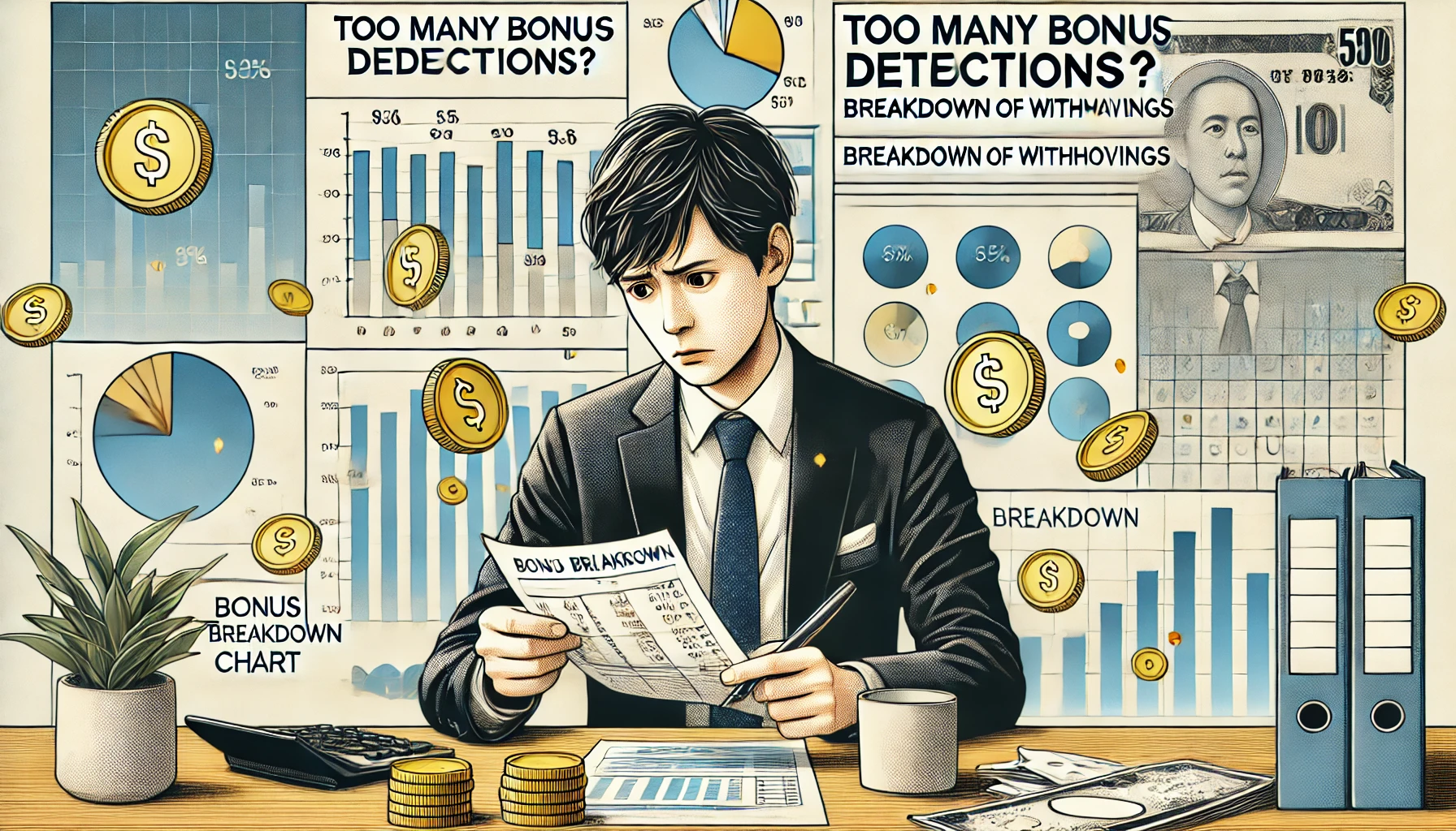ボーナス控除が多すぎ？天引きされるものの内訳