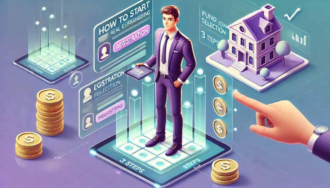 不動産クラウドファンディングの始め方3STEP