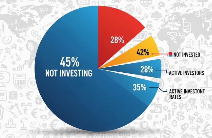 データで見る投資をしていない人はどれくらいの割合?