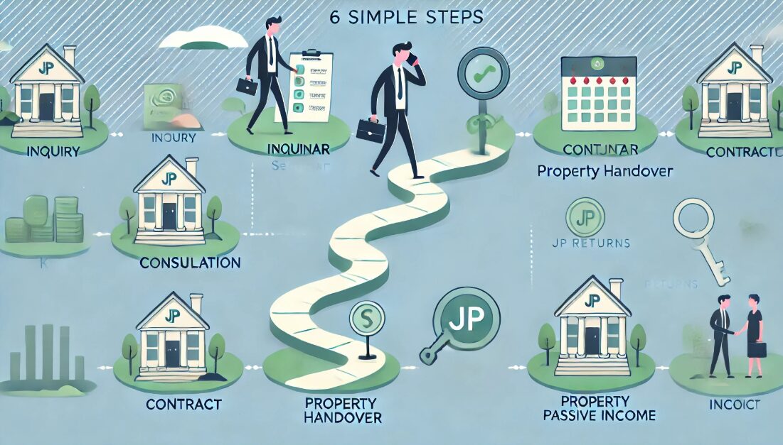 【簡単6ステップ】JPリターンズで不動産投資を始めるまでの流れ