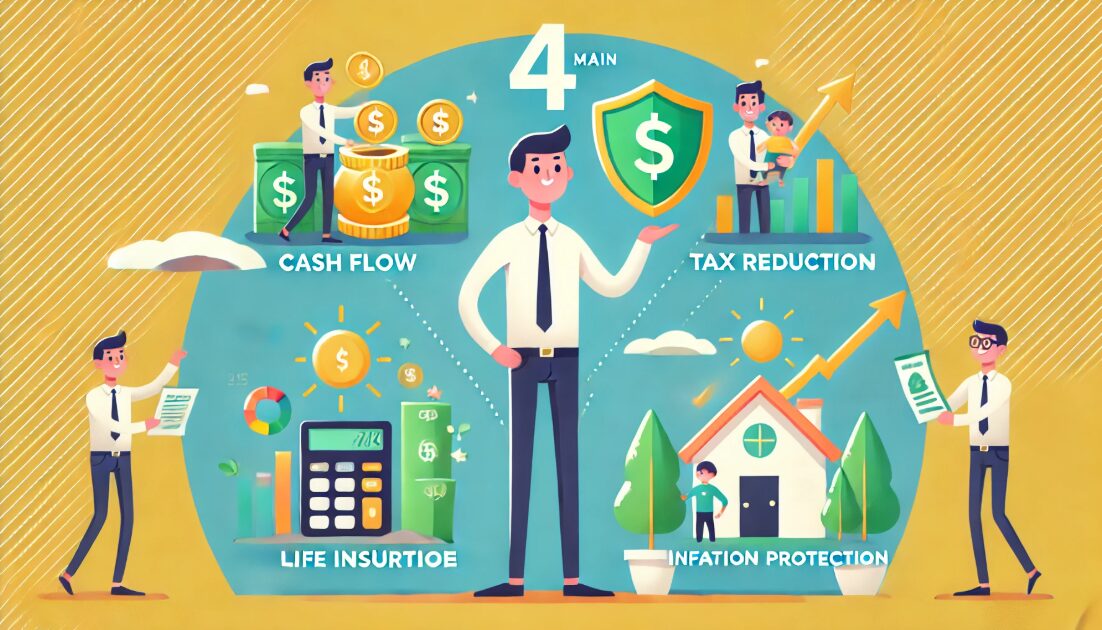 不動産投資で得られる4つのメリット