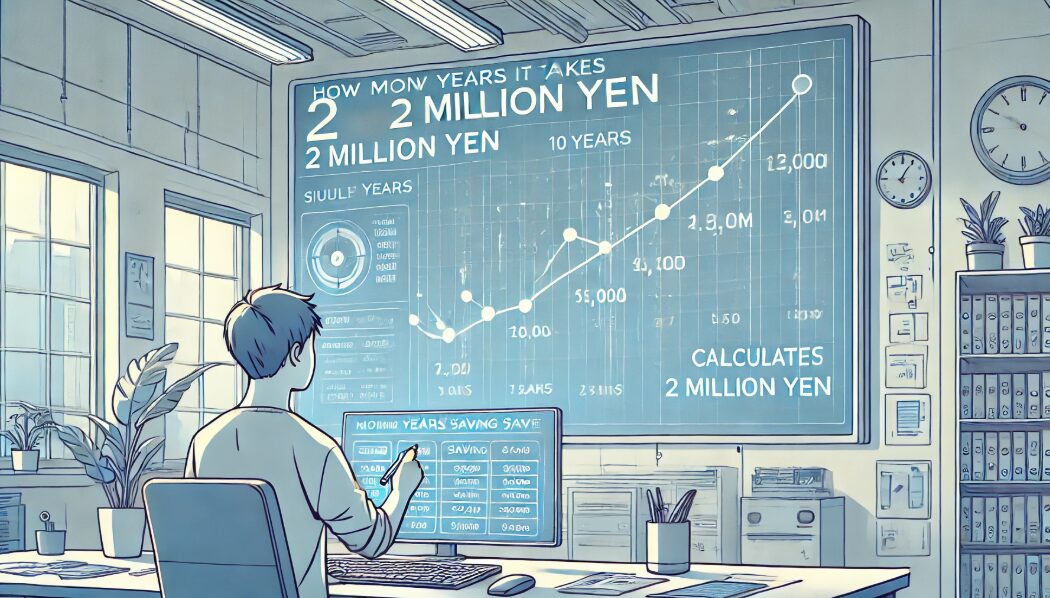 200万貯めるには何年かかるかシミュレーション