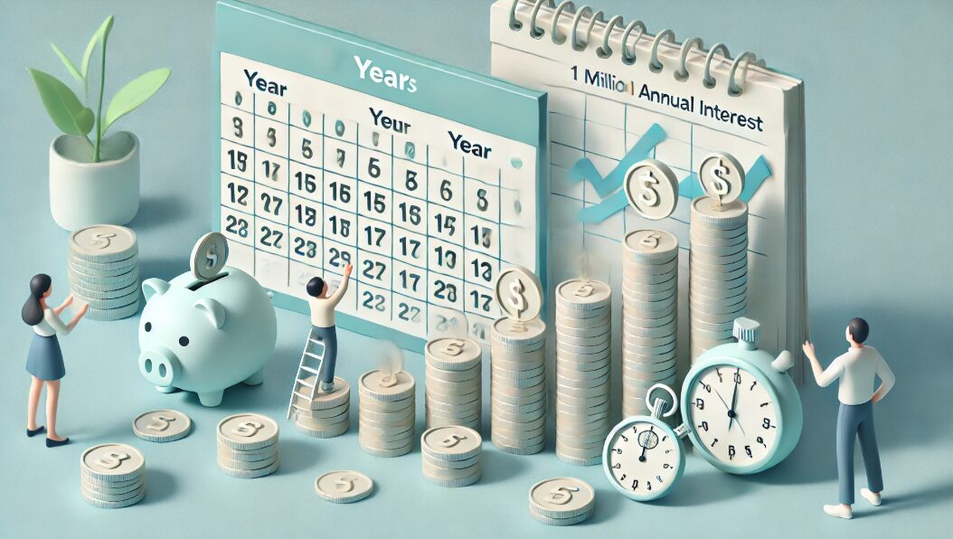 100万円を年利2%で3年間預けるといくら?