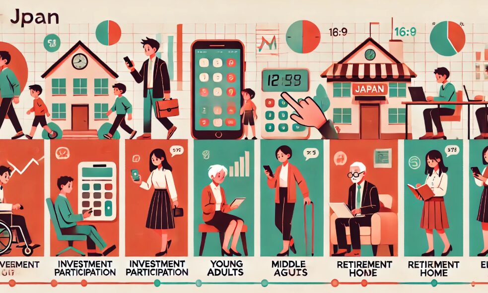 年代別で見る投資している人の割合