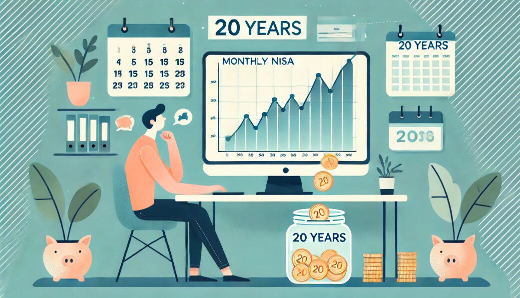 積立nisa月1万で20年後のシミュレーション