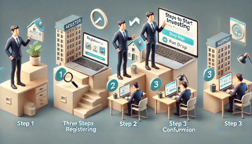 FUNDROPの登録から投資を始めるまでの3ステップ