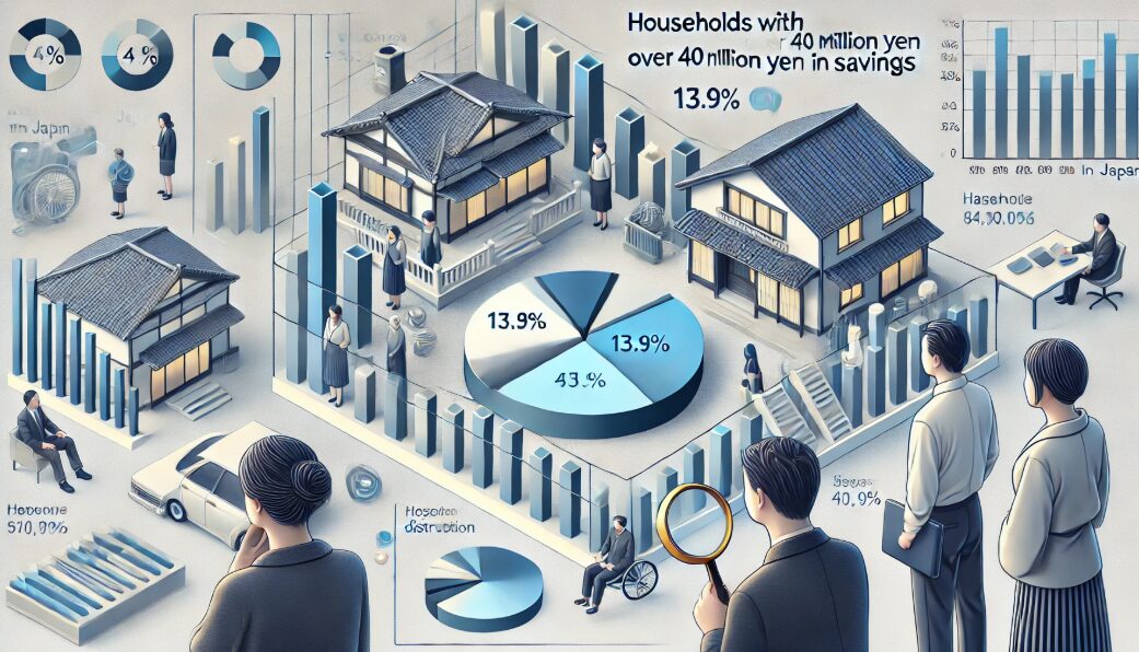 [4000万円の資産が上位何%であるかを示すグラフの画像]