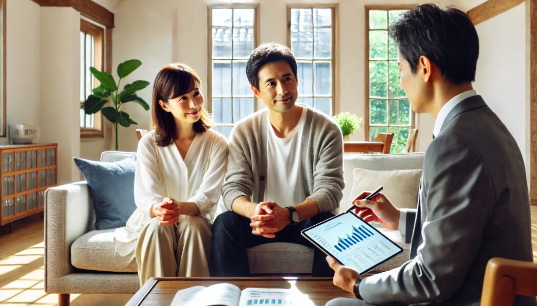 [資産4000万円のポートフォリオ例を示すグラフの画像]