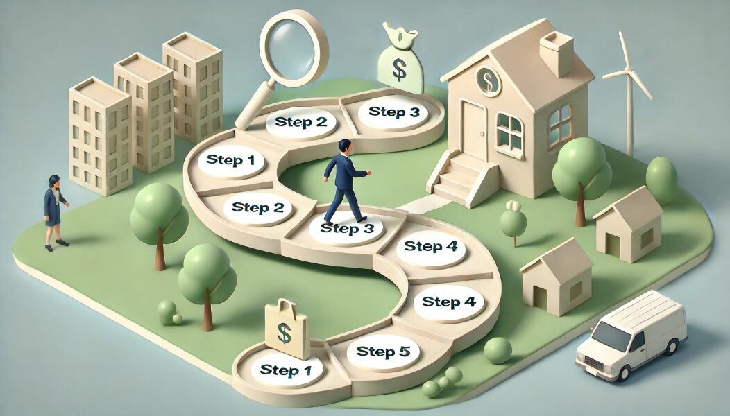 不動産買取を依頼する流れ【5ステップでかんたん解説】