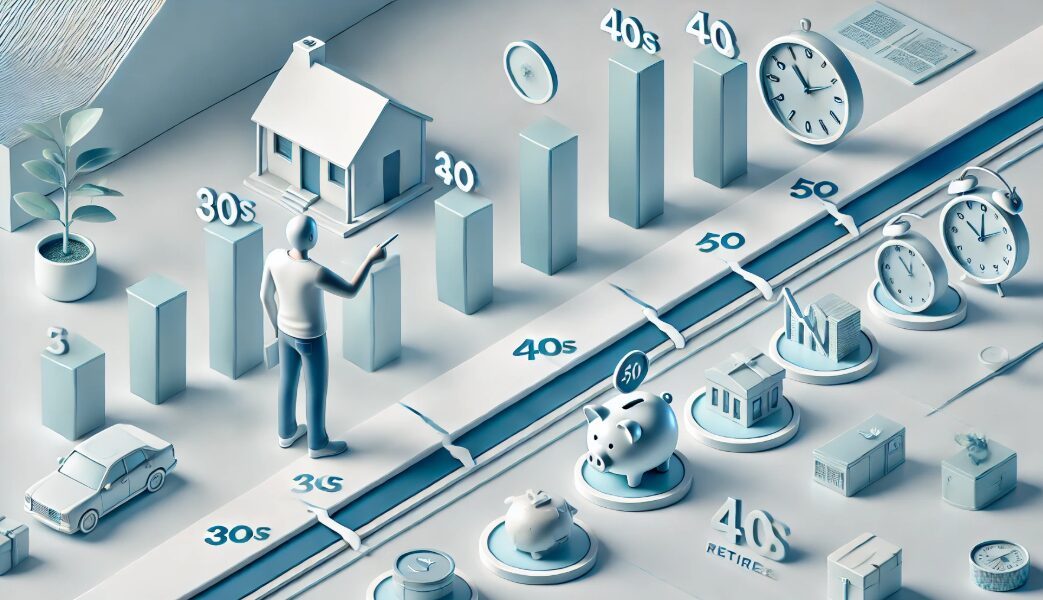 年齢に応じた資産の移し替えゴールを設定する