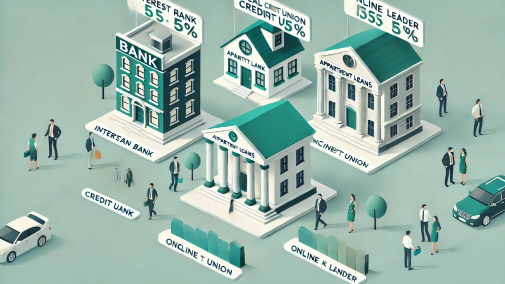 金融機関別のアパートローン金利相場と目安の一覧