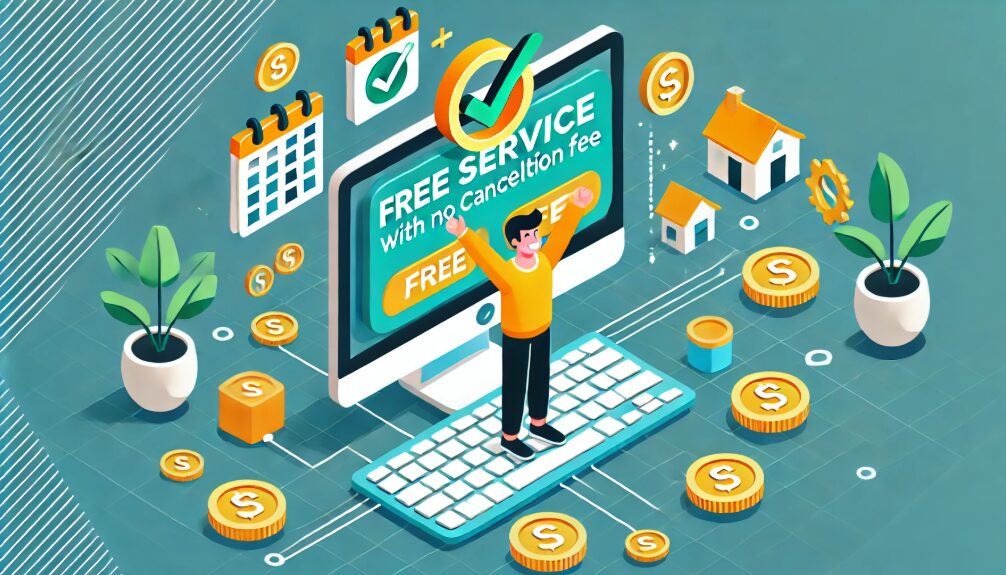 サイト利用の料金は完全無料でキャンセル料もなし