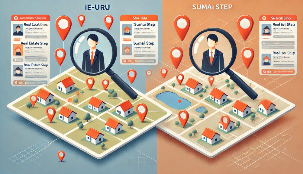 提携不動産会社数や対応エリアの差