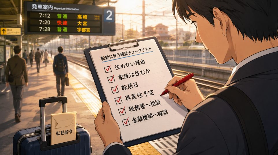 住めないことが分かったときの確認手順