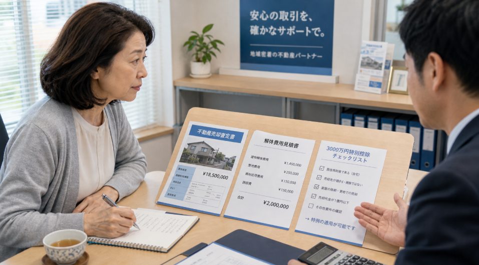 売却時に使える3,000万円特別控除も確認する