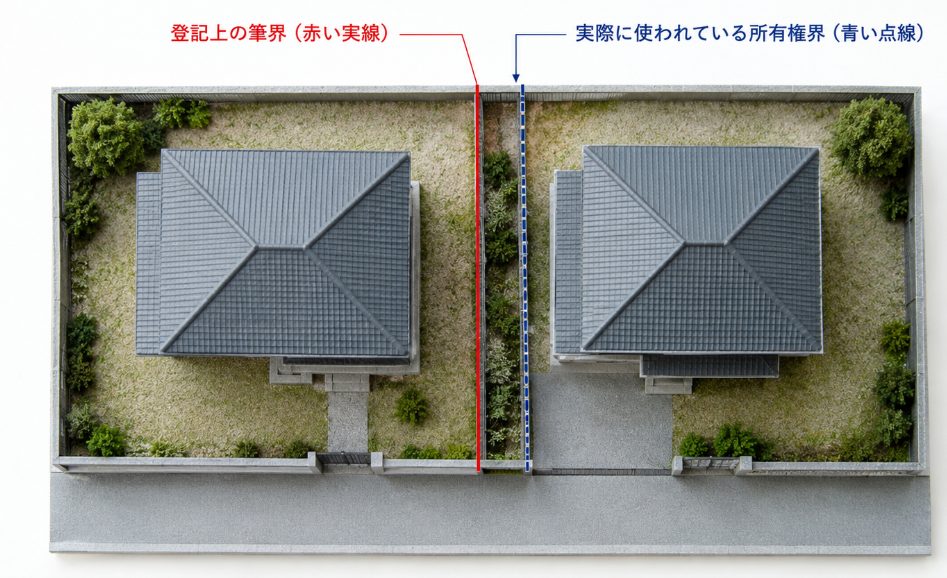 筆界と所有権界の違いを理解する