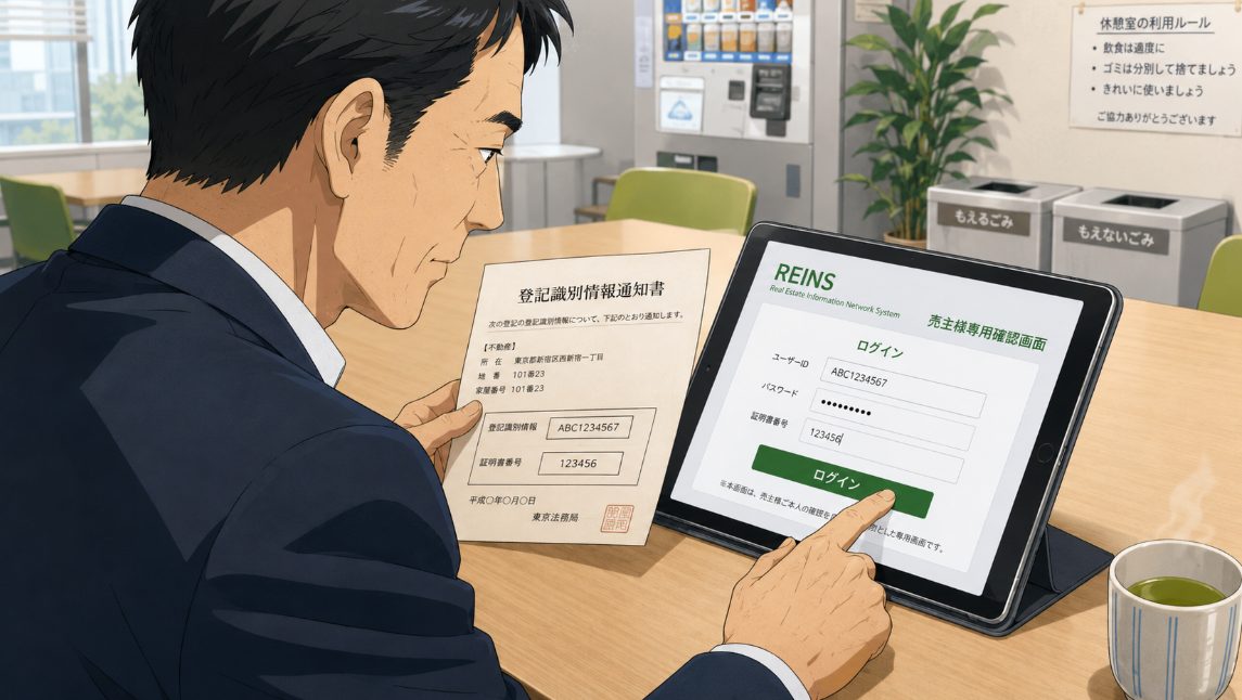レインズの売主専用確認画面の使い方