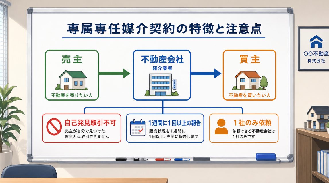 専属専任媒介契約の特徴と注意点