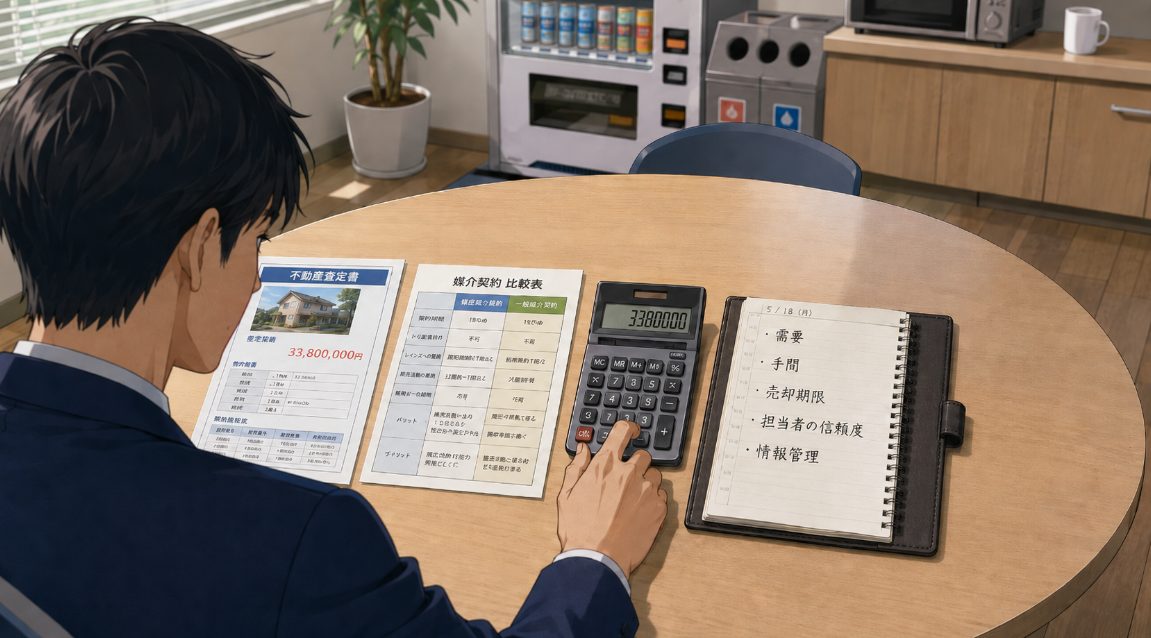 専任媒介と一般媒介は物件の需要と管理できる手間で選ぶ