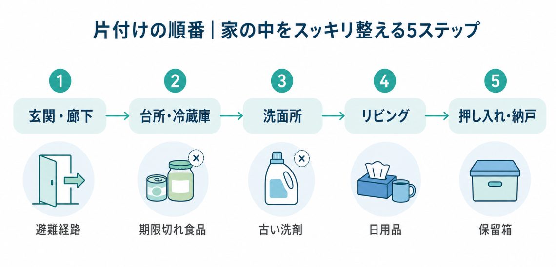 片付けはどこから始める