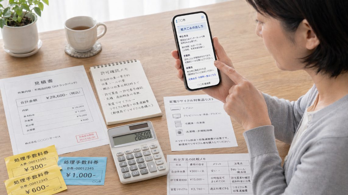 不用品回収の注意点