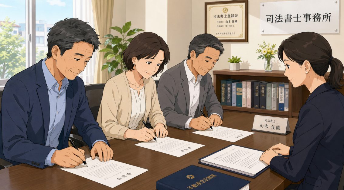 合意内容は委任状や合意書で書面化する
