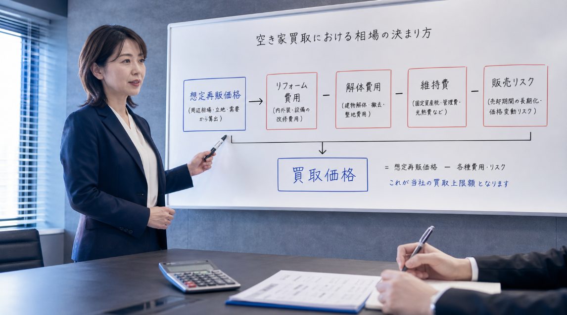 空き家買取における相場の決まり方