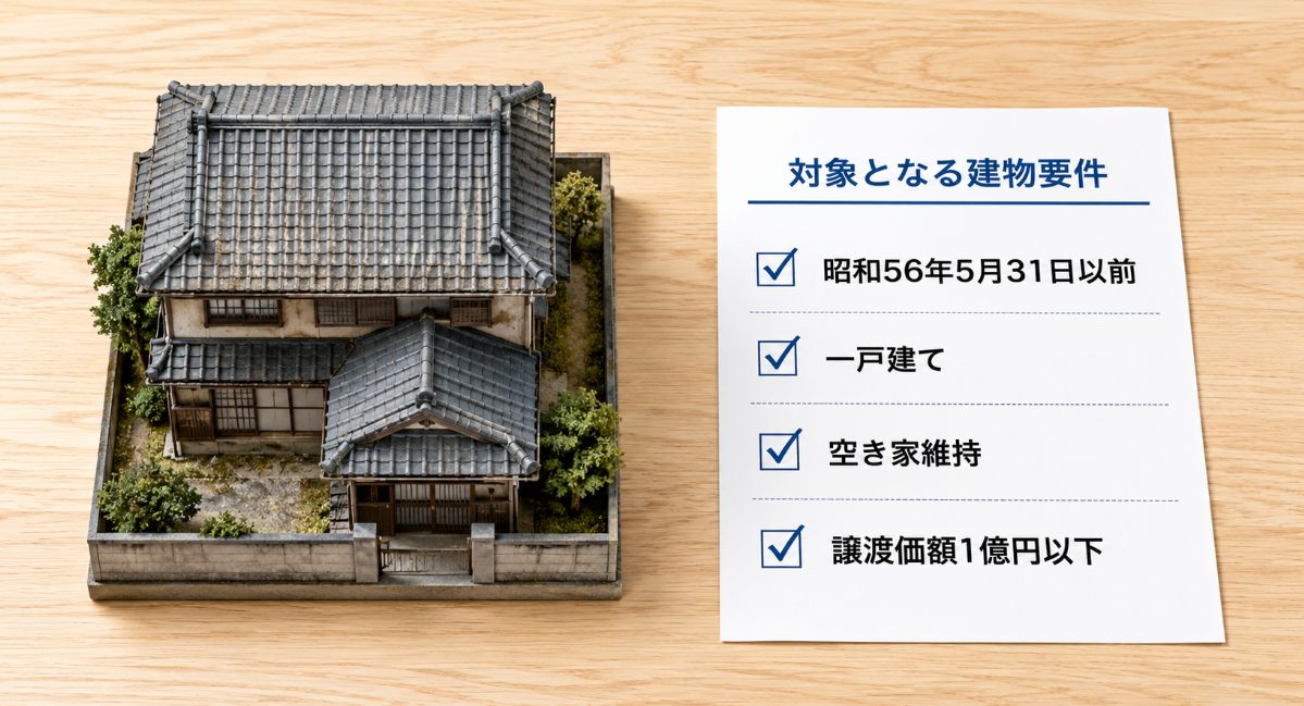 空き家特例の対象となる建物の要件