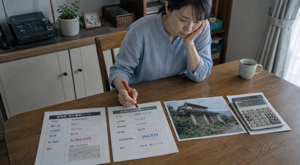地方の空き家は相場が成立しにくい