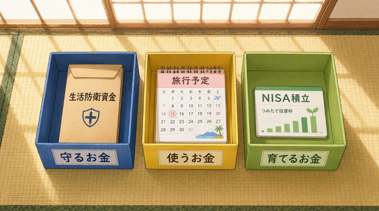 近い将来使うお金を分ける
