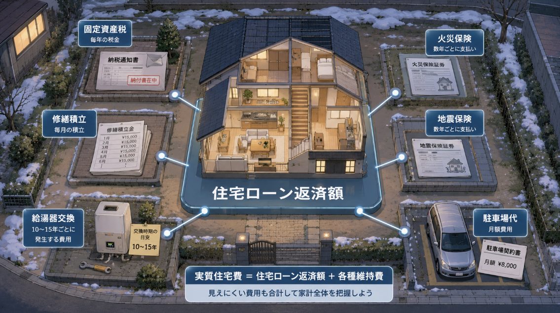 実質住宅費を計算する