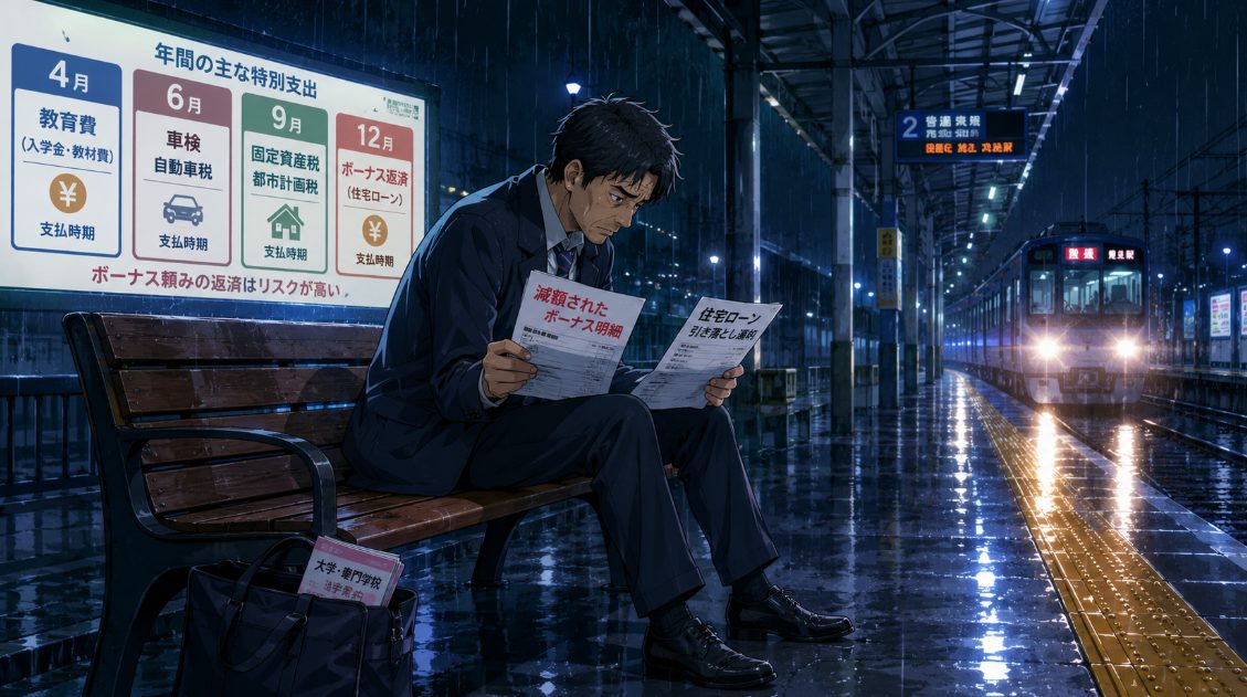 ボーナス返済に依存している