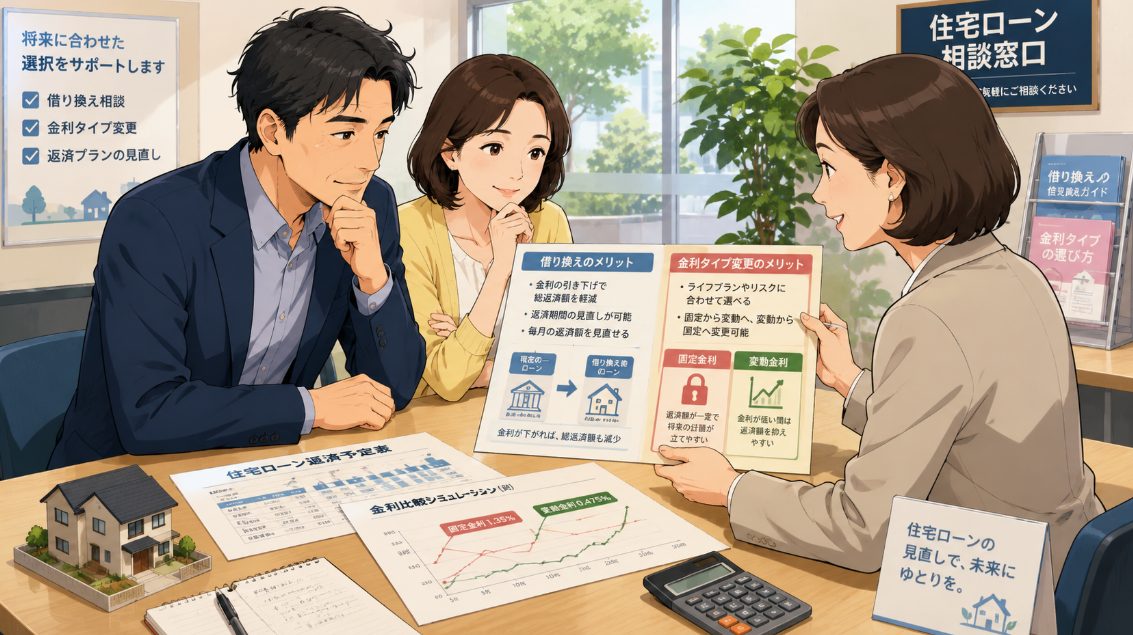 借り換え・金利タイプ変更を検討する