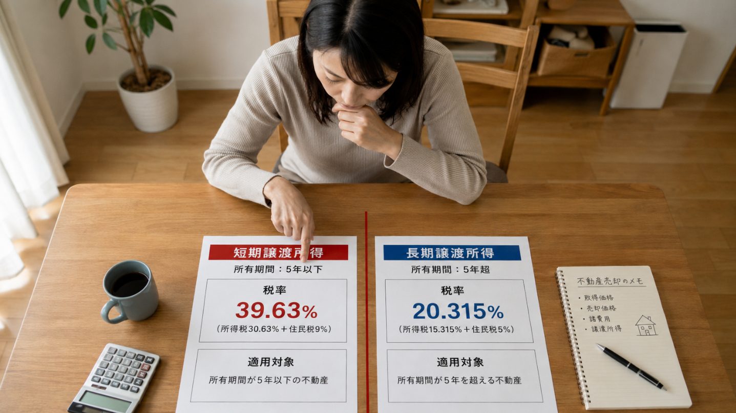 短期譲渡と長期譲渡の違い