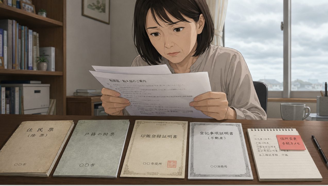 住所変更を同時に行う際の費用