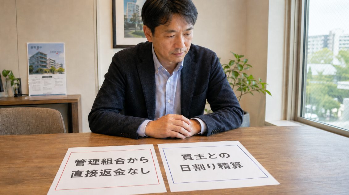 支払済費用は返還不可で決済日に日割り精算