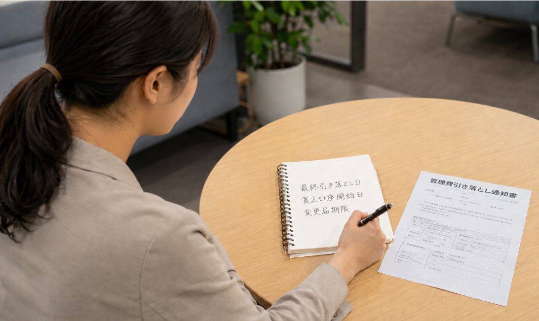 管理会社への売却連絡と口座引き落としの停止