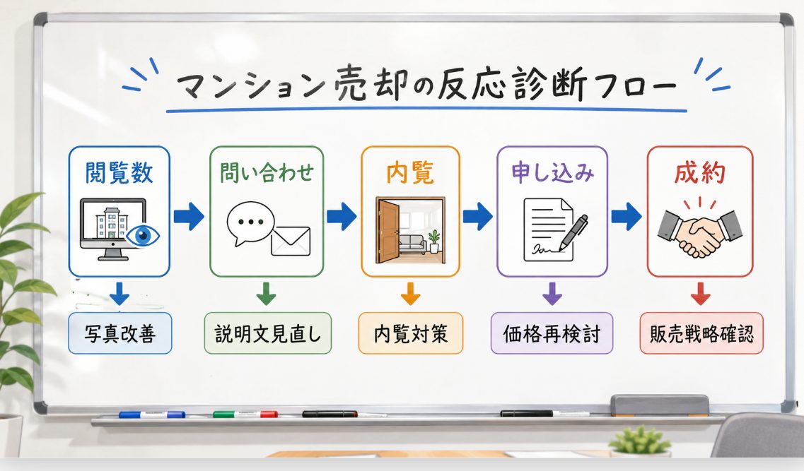 反響状況から売れない原因を診断する