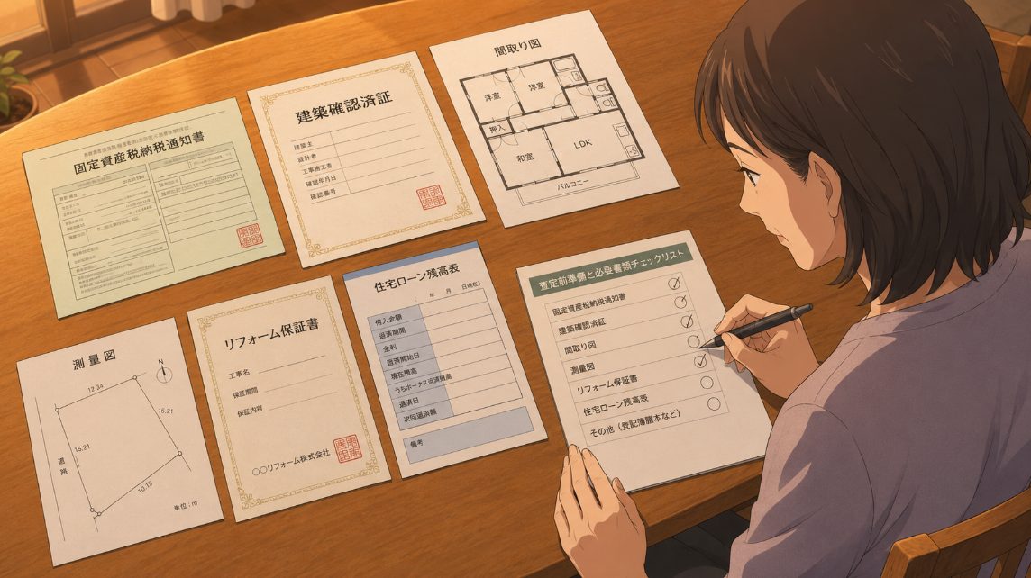 査定前準備と必要書類のチェックリスト