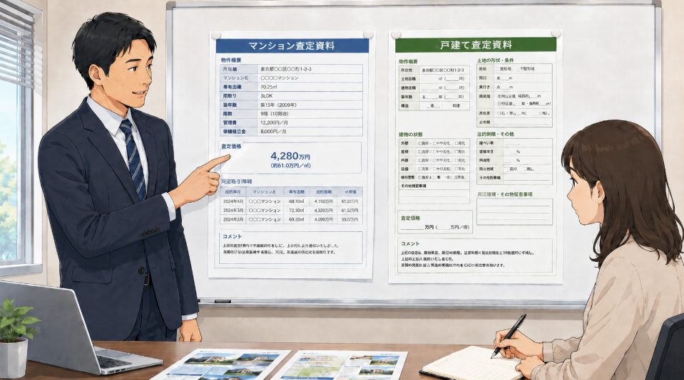 マンション査定との違いと戸建て特有の見られ方