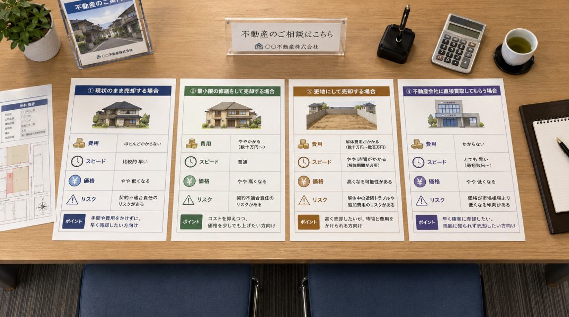 古い家売却の方法と判断基準