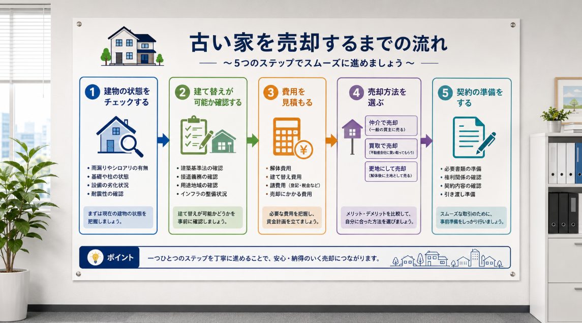 現況のまま古い家を売る方法
