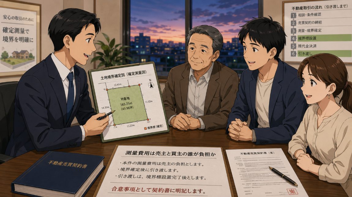 測量費用は売主と買主の誰が負担か