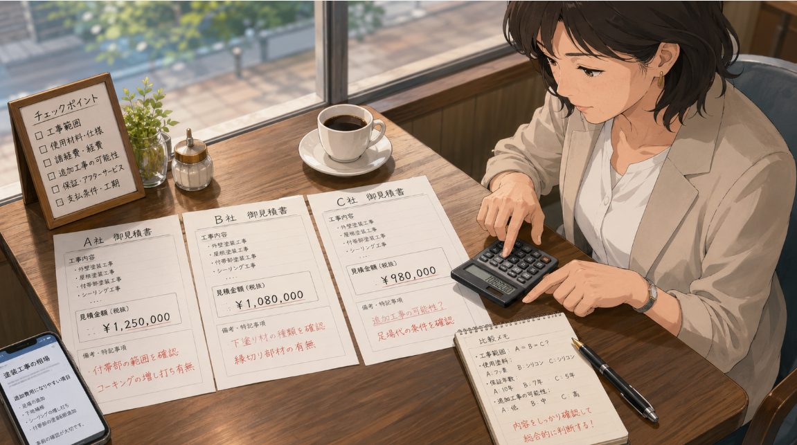 複数社から見積もりを取る際の注意点