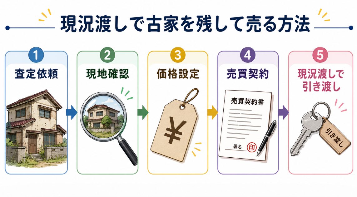 現況渡しで古家を残して売る方法
