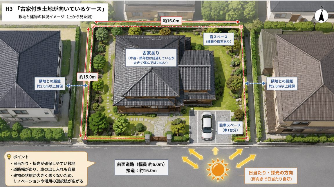 古家付き土地が向いているケース
