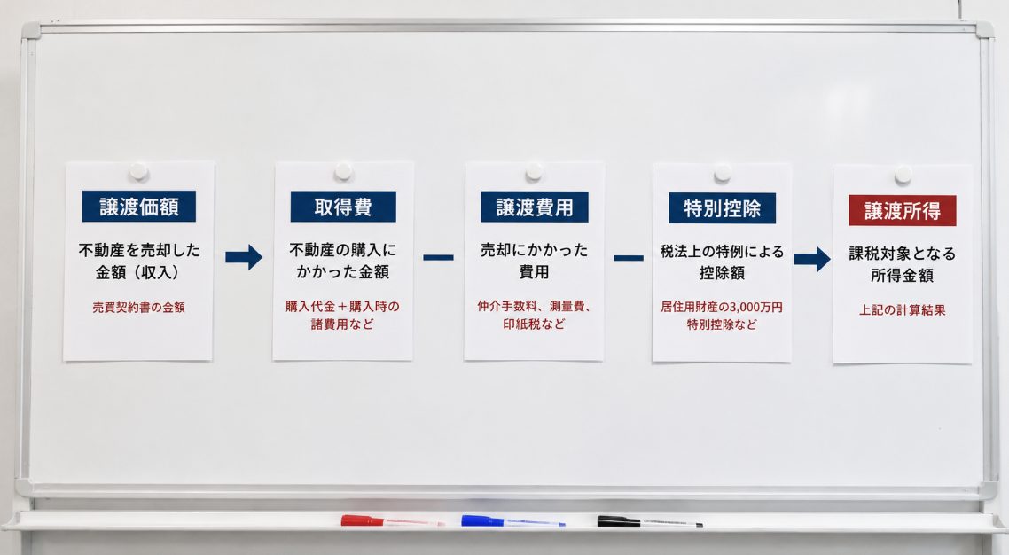 譲渡所得の計算方法と仕組み