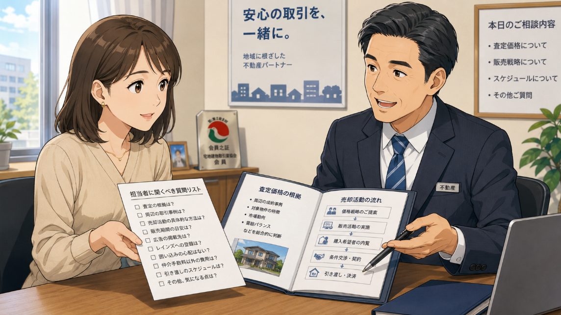 査定比較で担当者に聞くべき質問例
