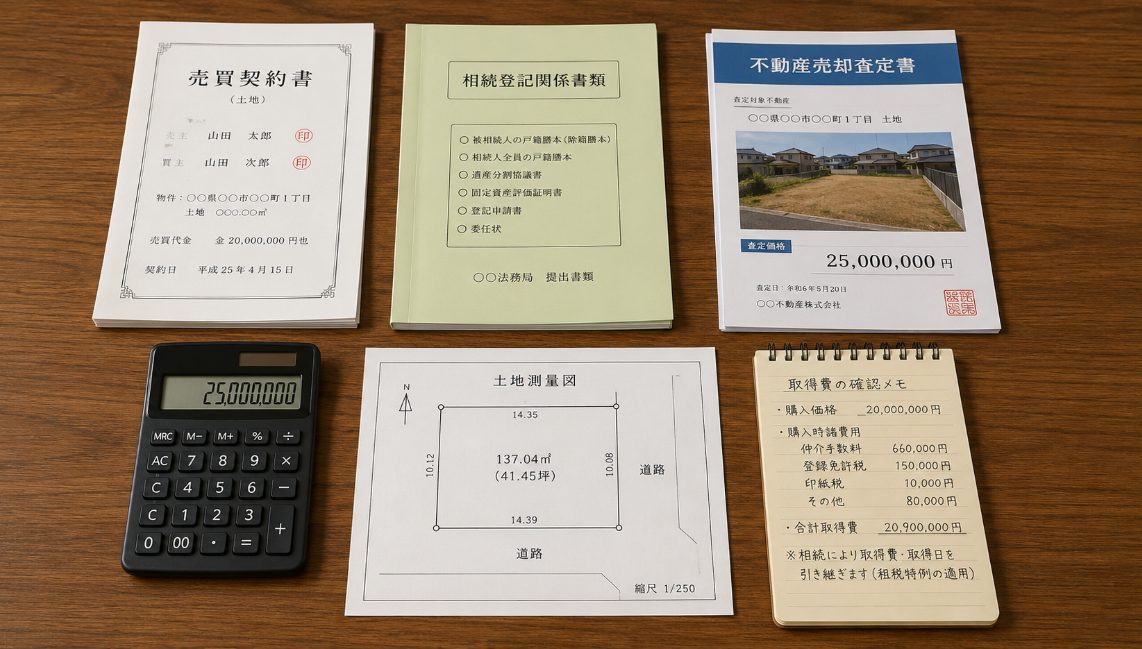 取得費と所有期間は被相続人から引き継ぐ