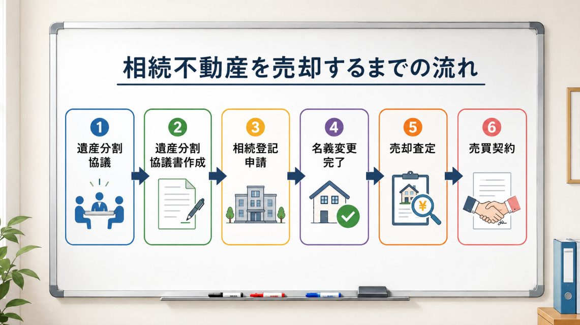 遺産分割協議から登記申請までの順序